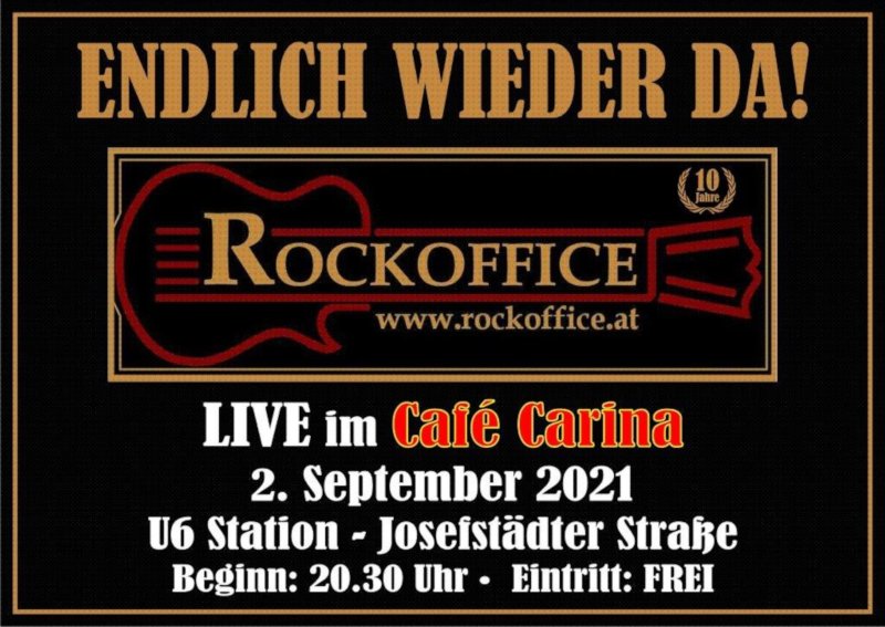Einladung Café Carina 2. September 2021