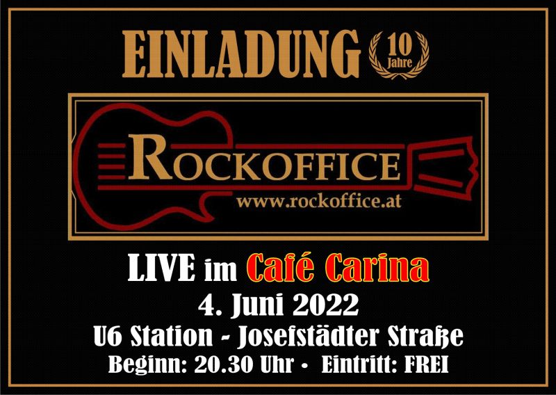 Einladung Café Carina 4. Juni 2022