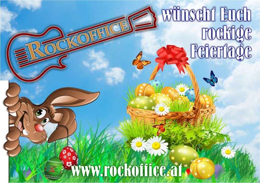 ROCKOFFICE wünscht Euch rockige Feiertage Easter Greetings